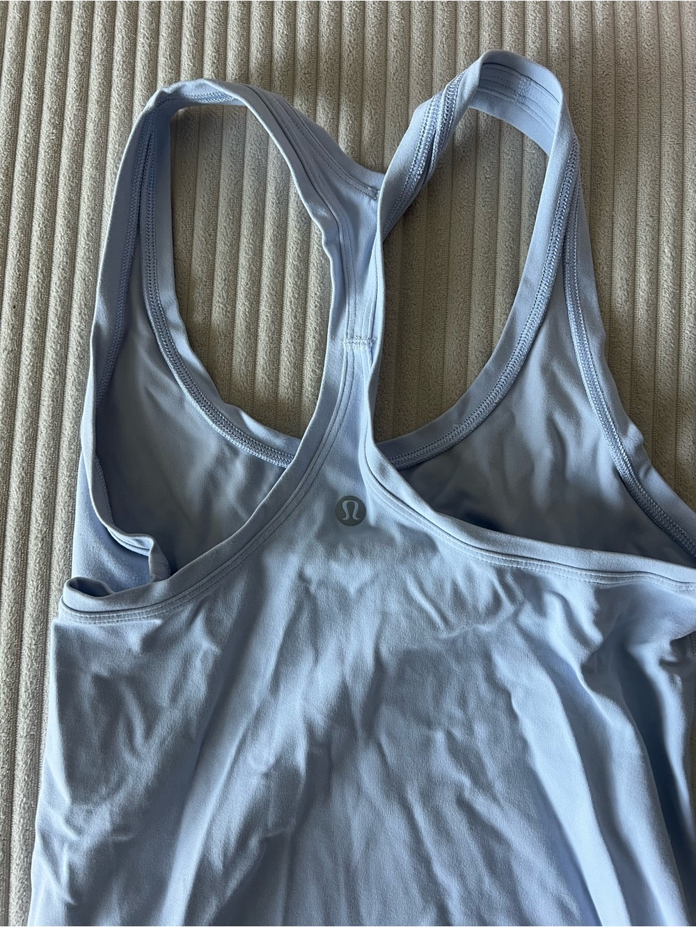 lululemon athletica Pale Blue Racerback Sport Tank